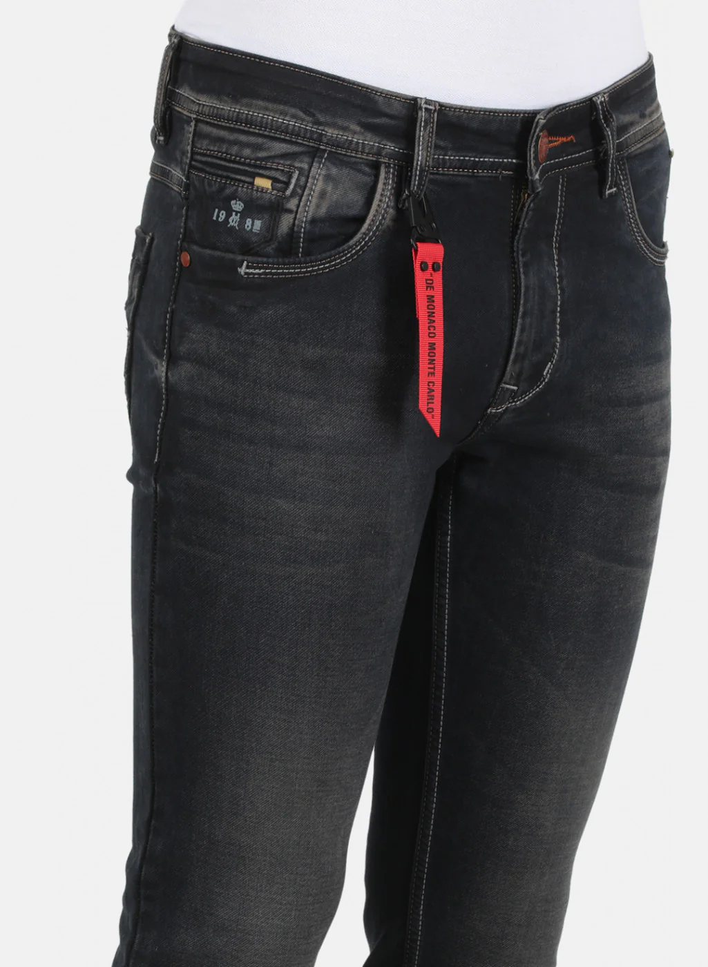 Men Brown Skinny Fit Denim - Image 5