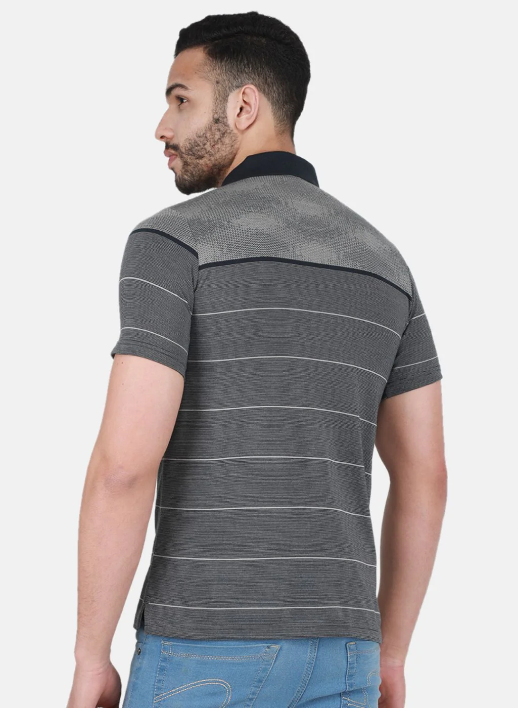 Men Dark Grey Printed T-Shirt - Image 3