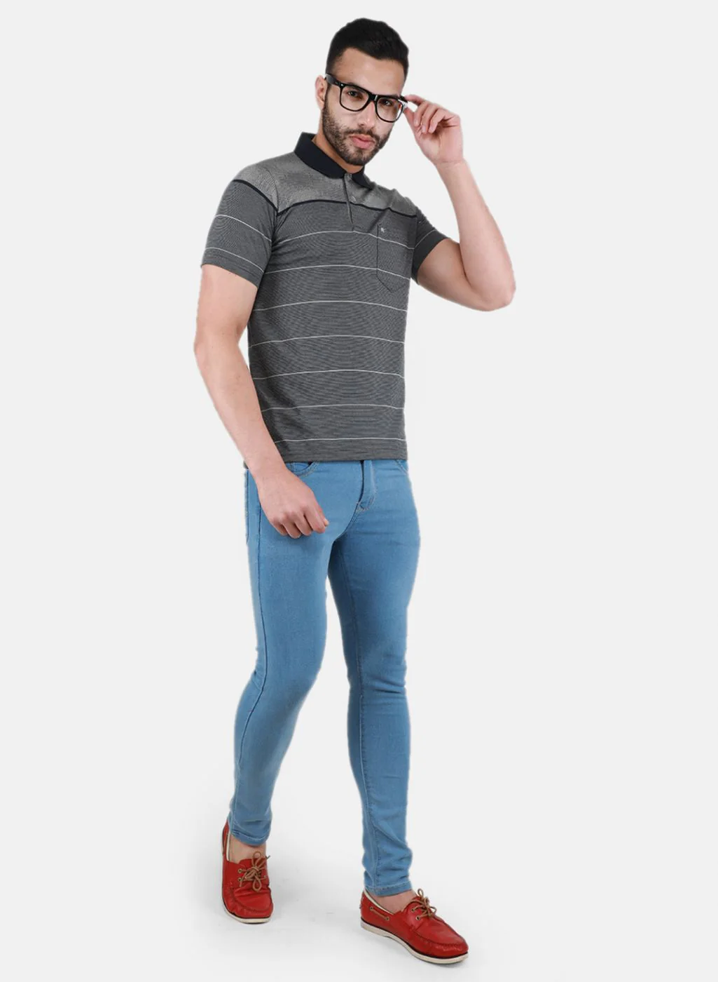 Men Dark Grey Printed T-Shirt - Image 4