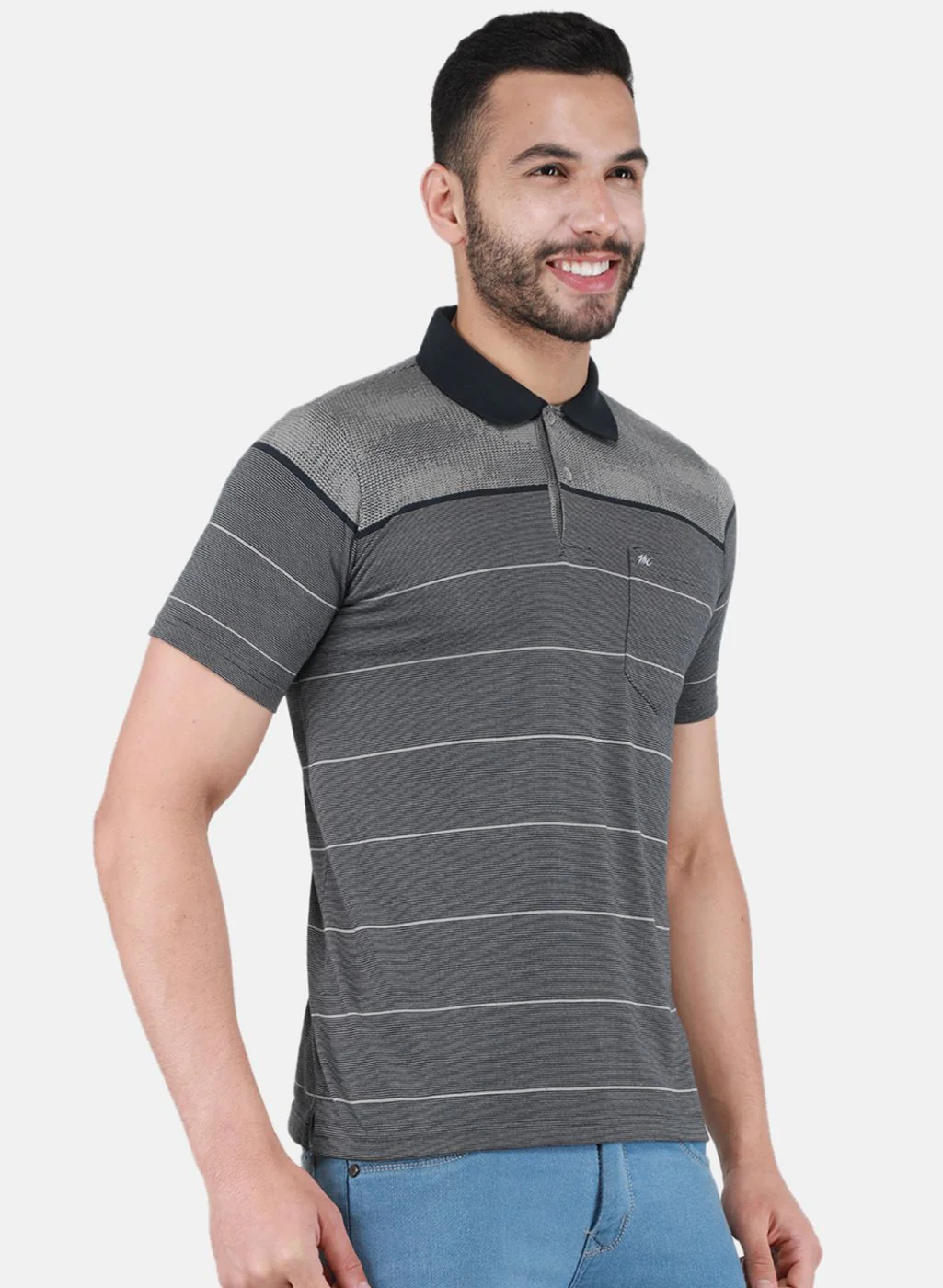 Men Dark Grey Printed T-Shirt - Image 6