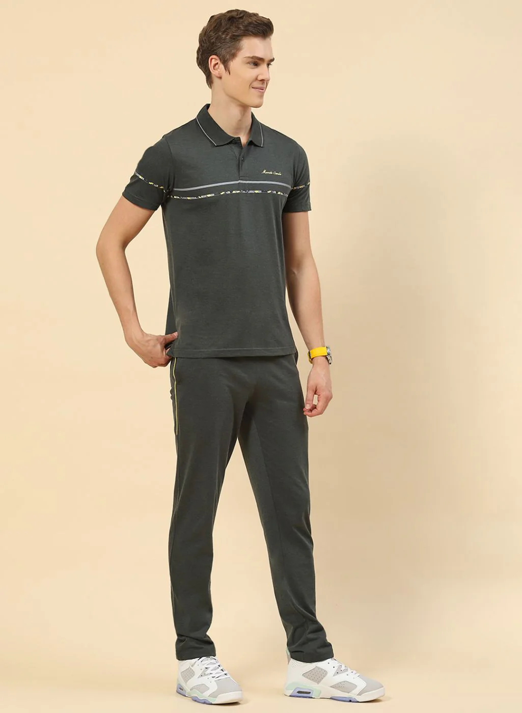 Men Green Printed Lower Set - Image 3
