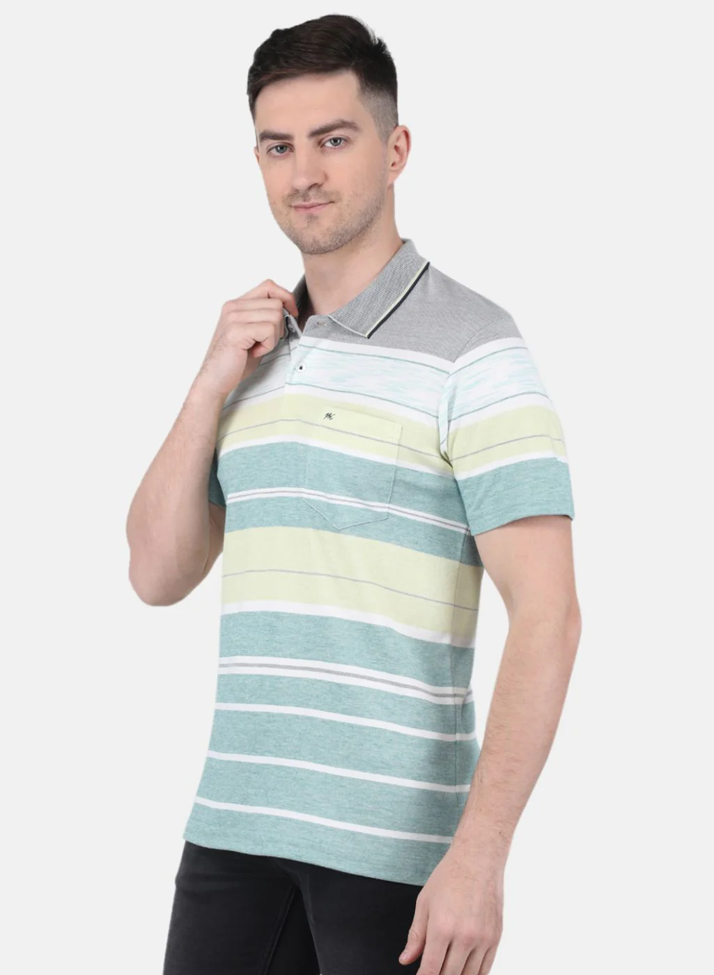 Men Green Printed T-Shirt - Image 2