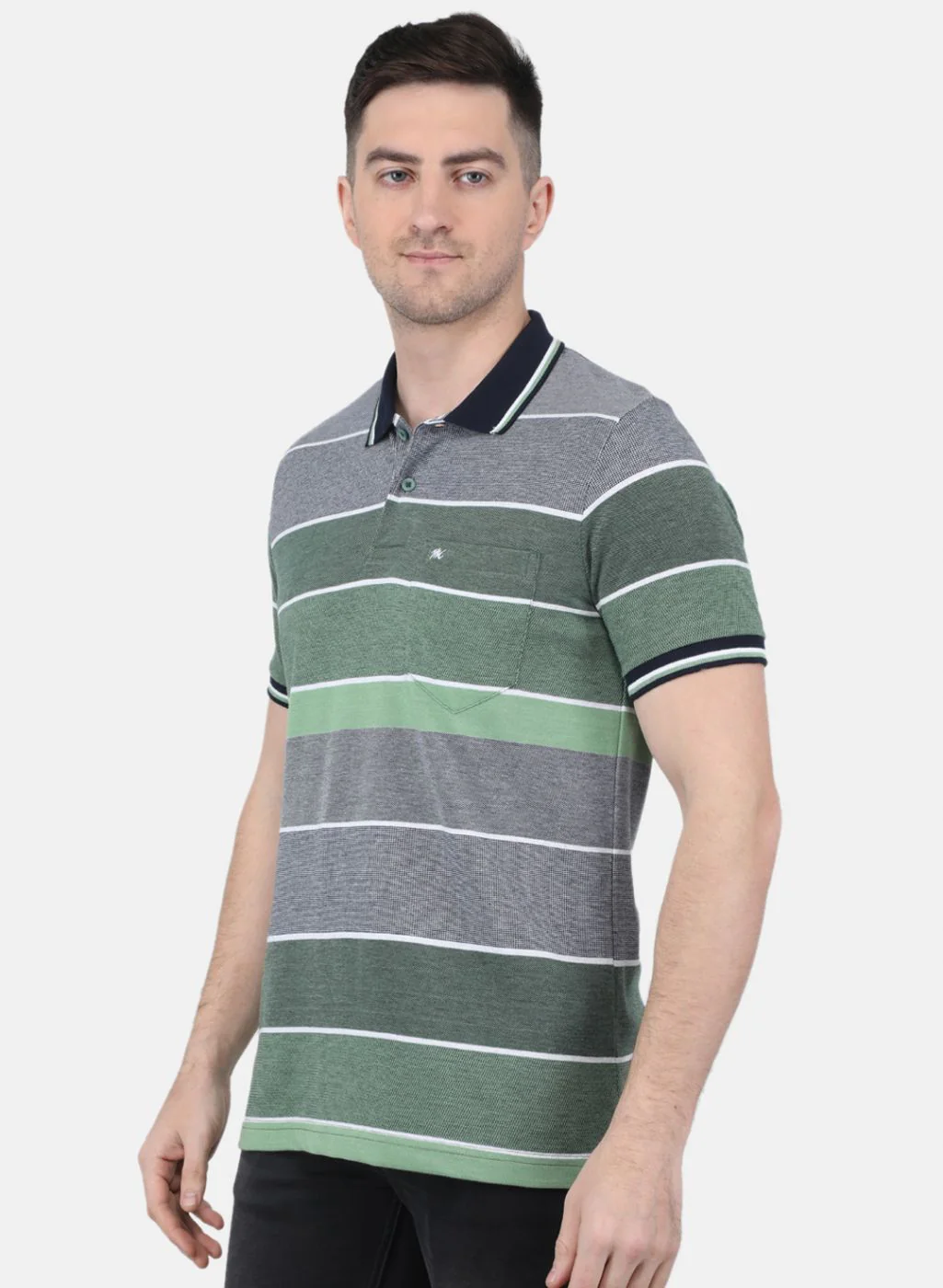 Men Green Printed T-Shirt - Image 2