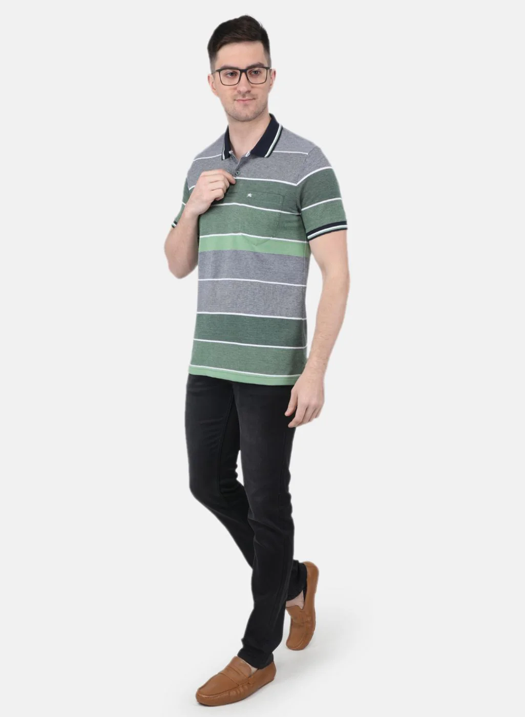 Men Green Printed T-Shirt - Image 4