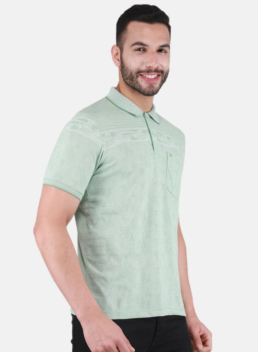 Men Green Printed T-Shirt - Image 6