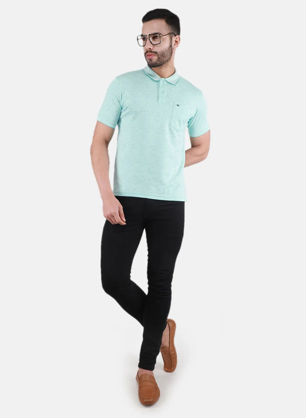 Men Green Printed T-Shirt - Image 4