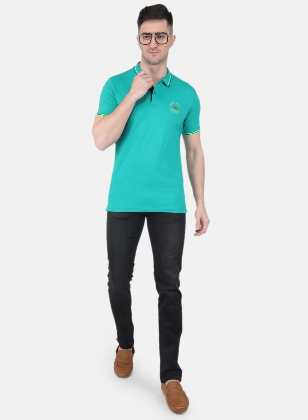 Men Green Printed T-Shirt - Image 4