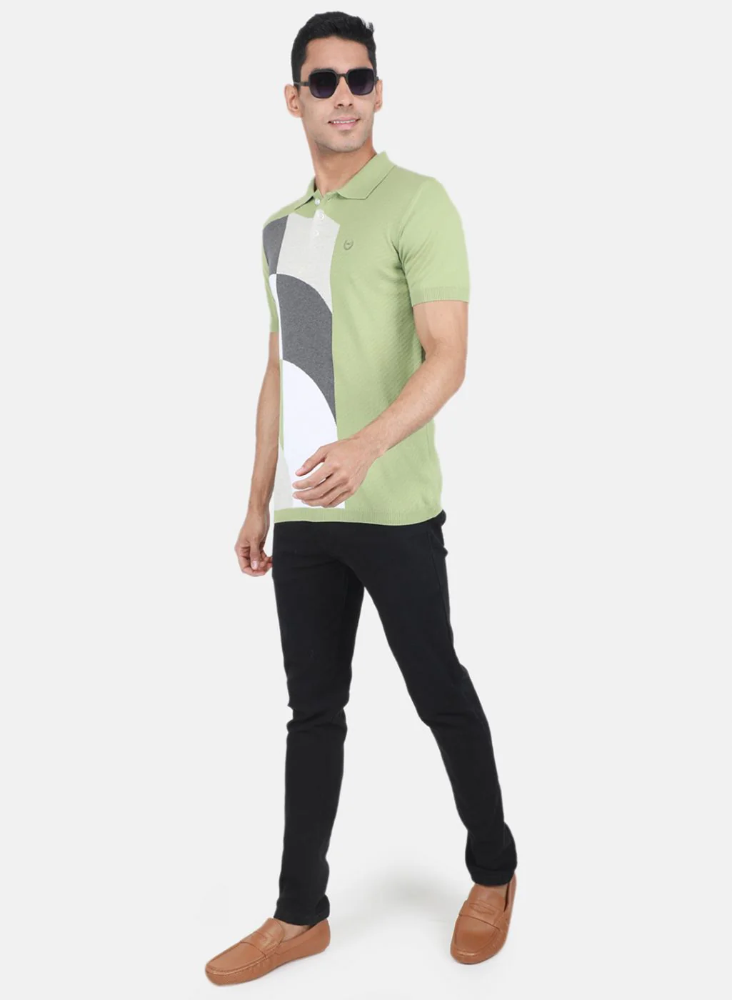 Men Green Printed T-Shirt - Image 4