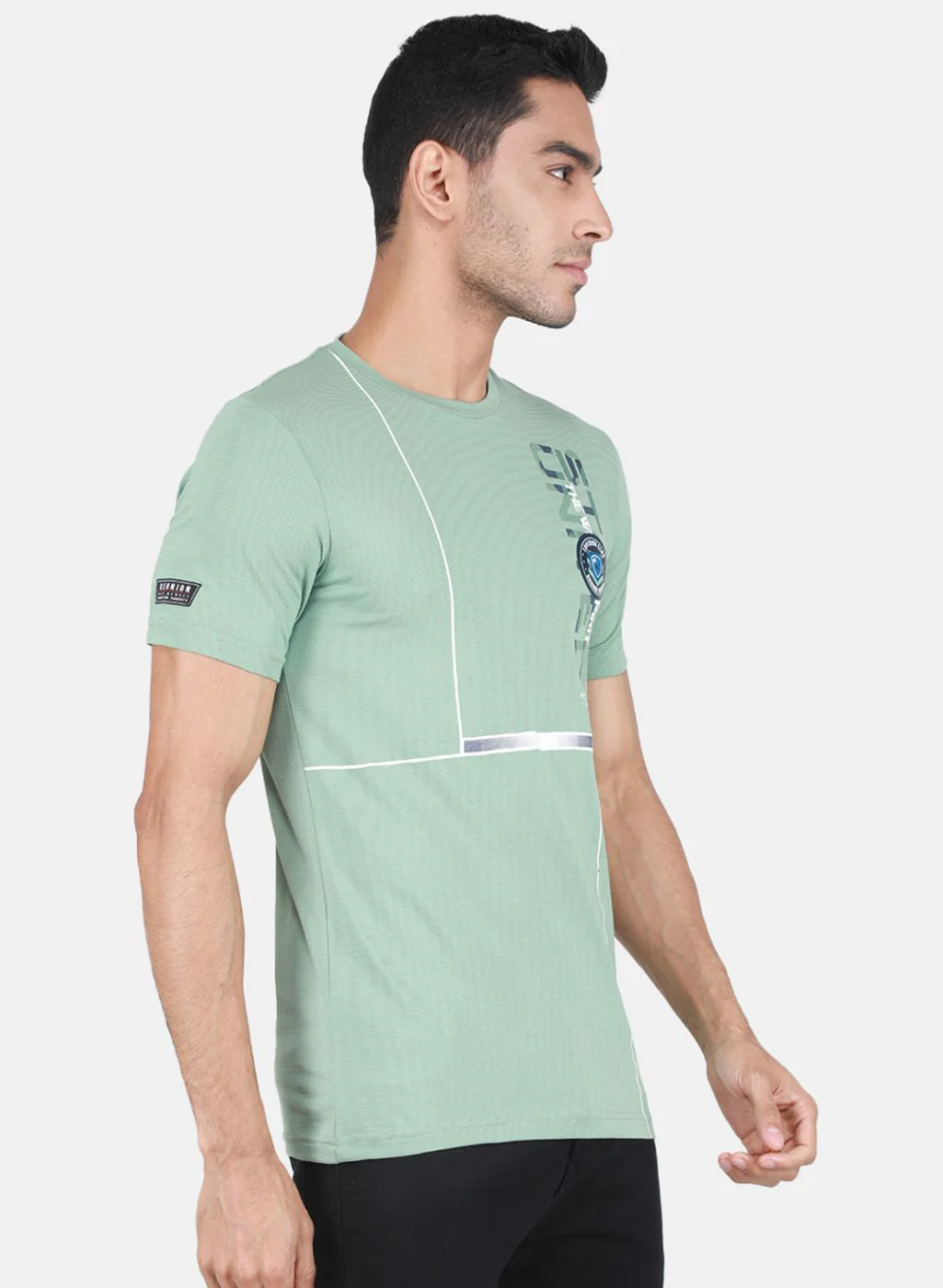 Men Green Printed T-Shirt - Image 6