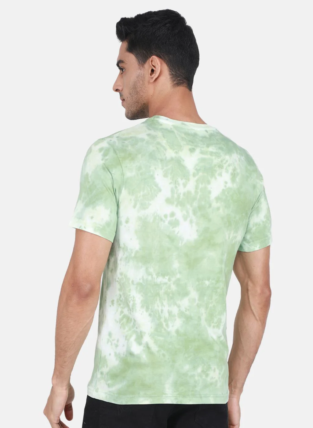 Men Green Printed T-Shirt - Image 3