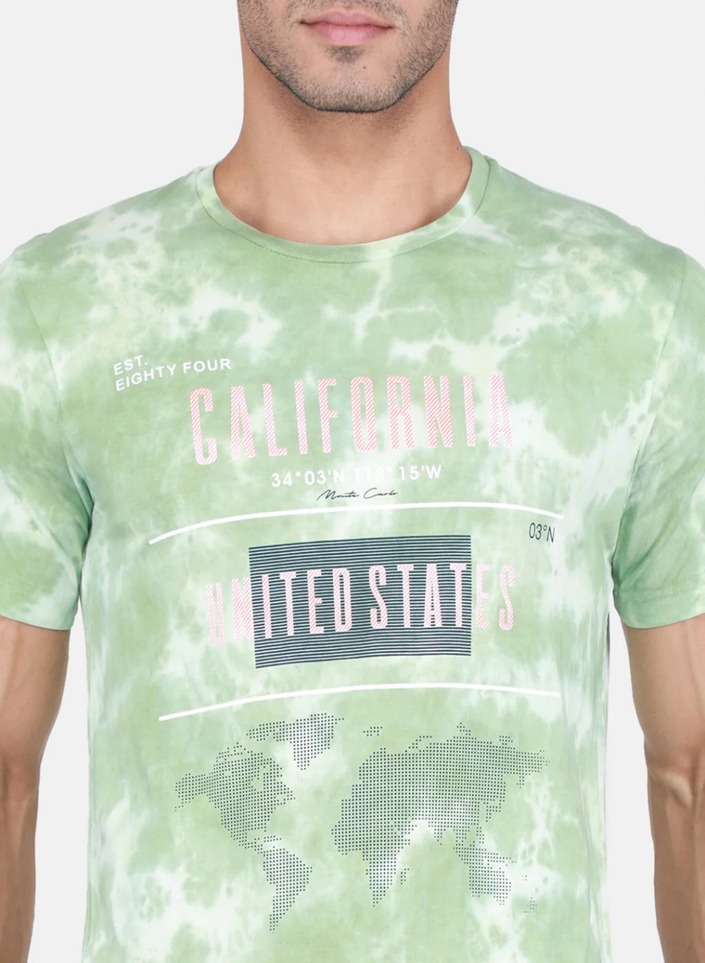 Men Green Printed T-Shirt - Image 5