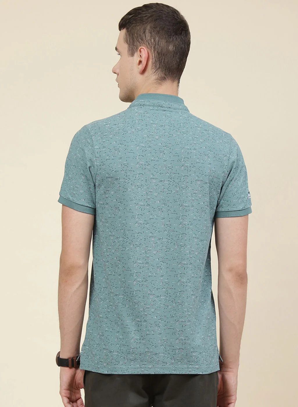 Men Green Printed T-Shirt - Image 4