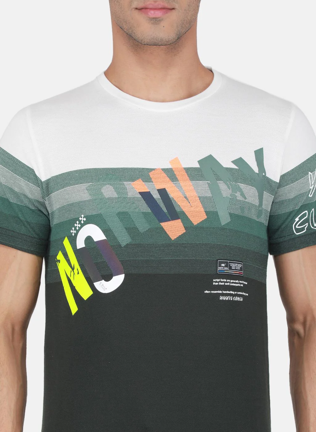 Men Green Printed T-Shirt - Image 5
