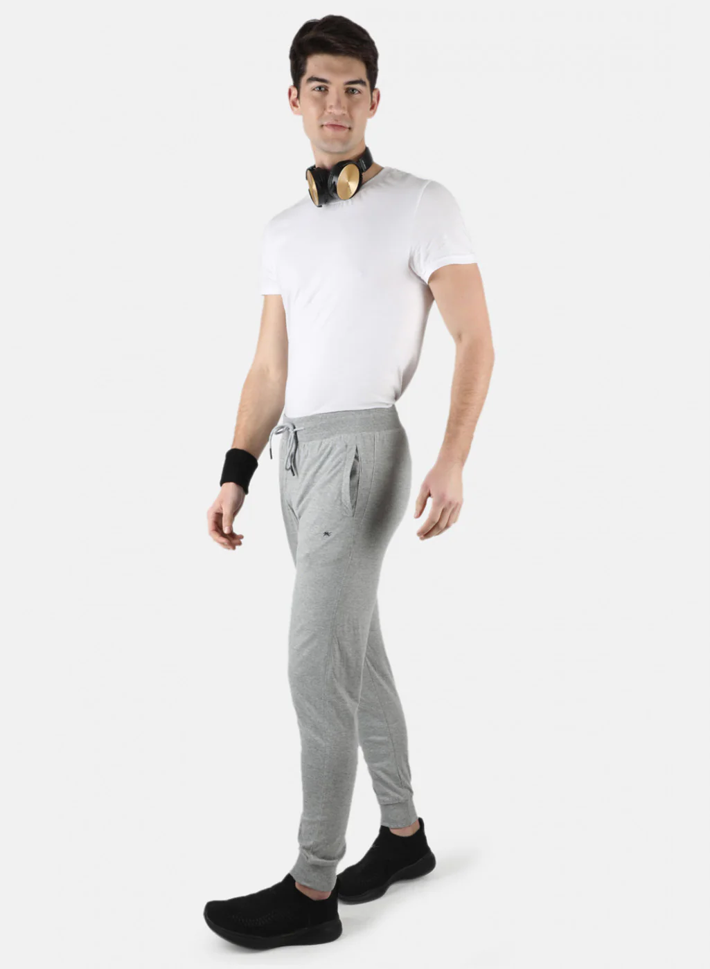 Men Grey Plain Lower - Image 3