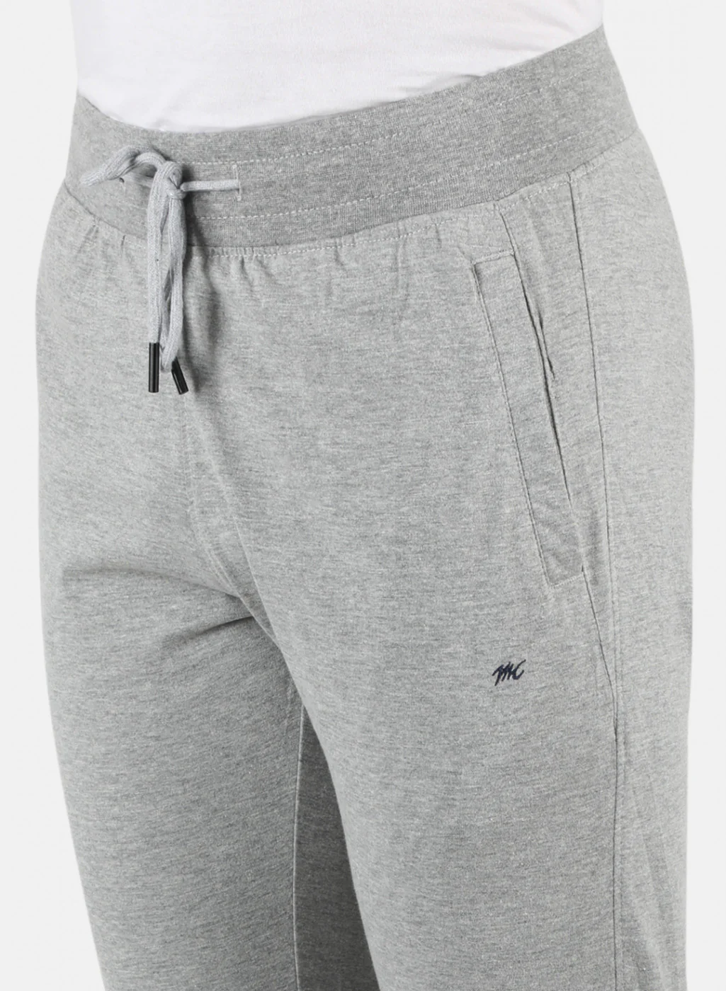 Men Grey Plain Lower - Image 4