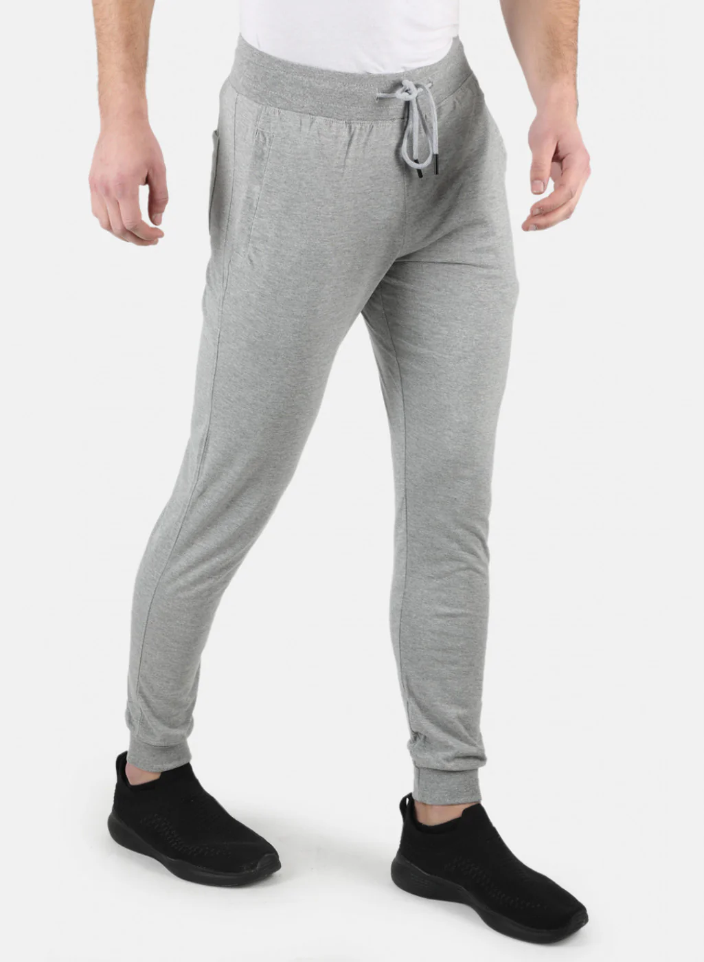 Men Grey Plain Lower - Image 5