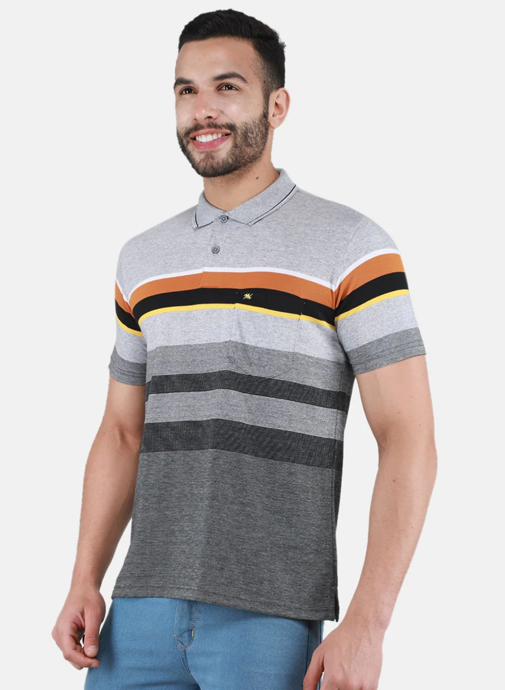 Men Grey Printed T-Shirt - Image 2