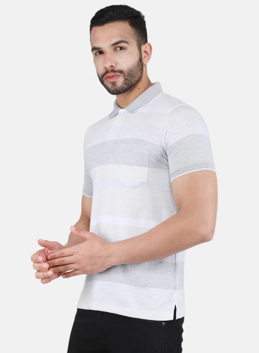 Men Grey Printed T-Shirt - Image 2