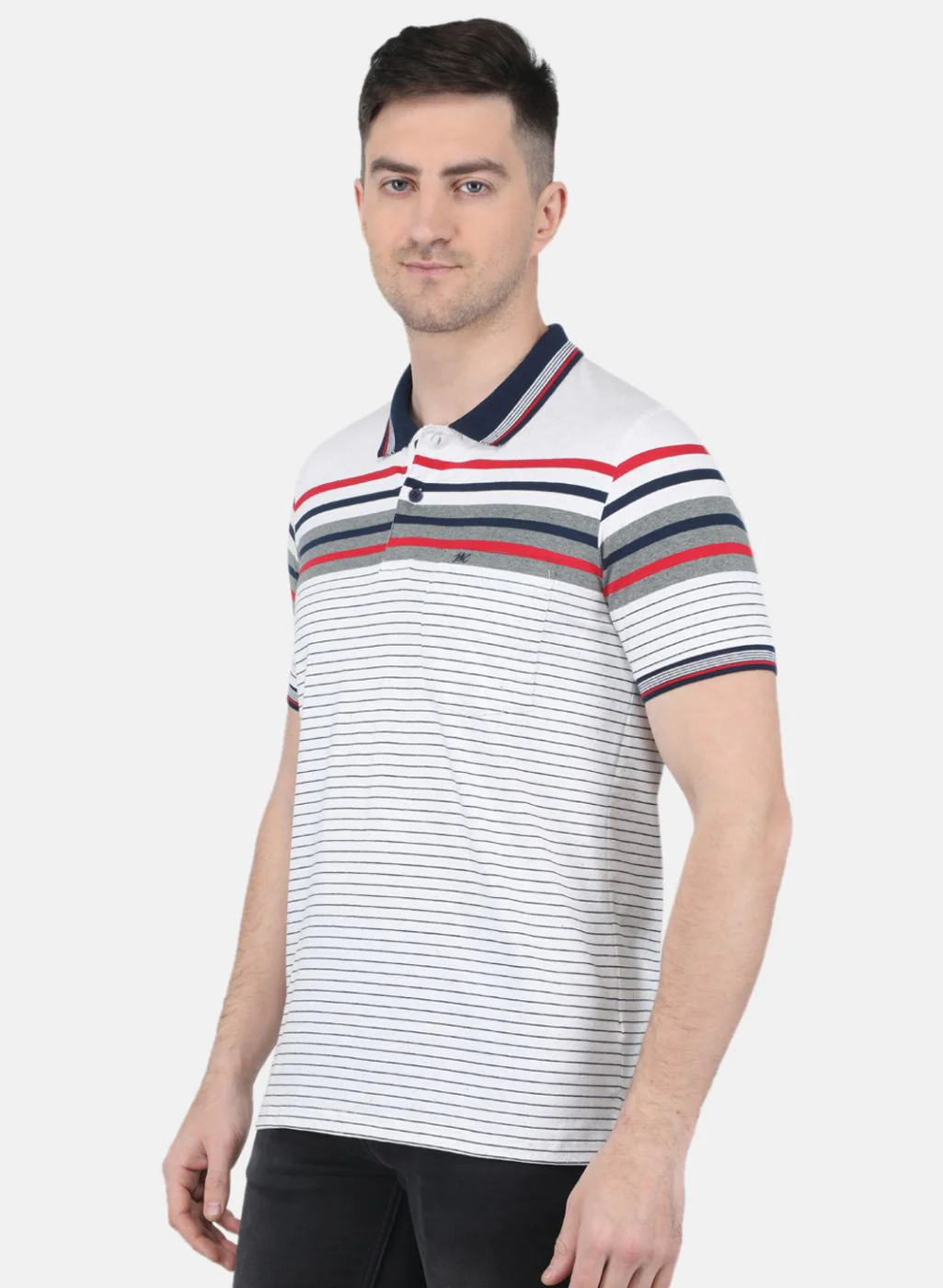 Men Grey Printed T-Shirt - Image 2