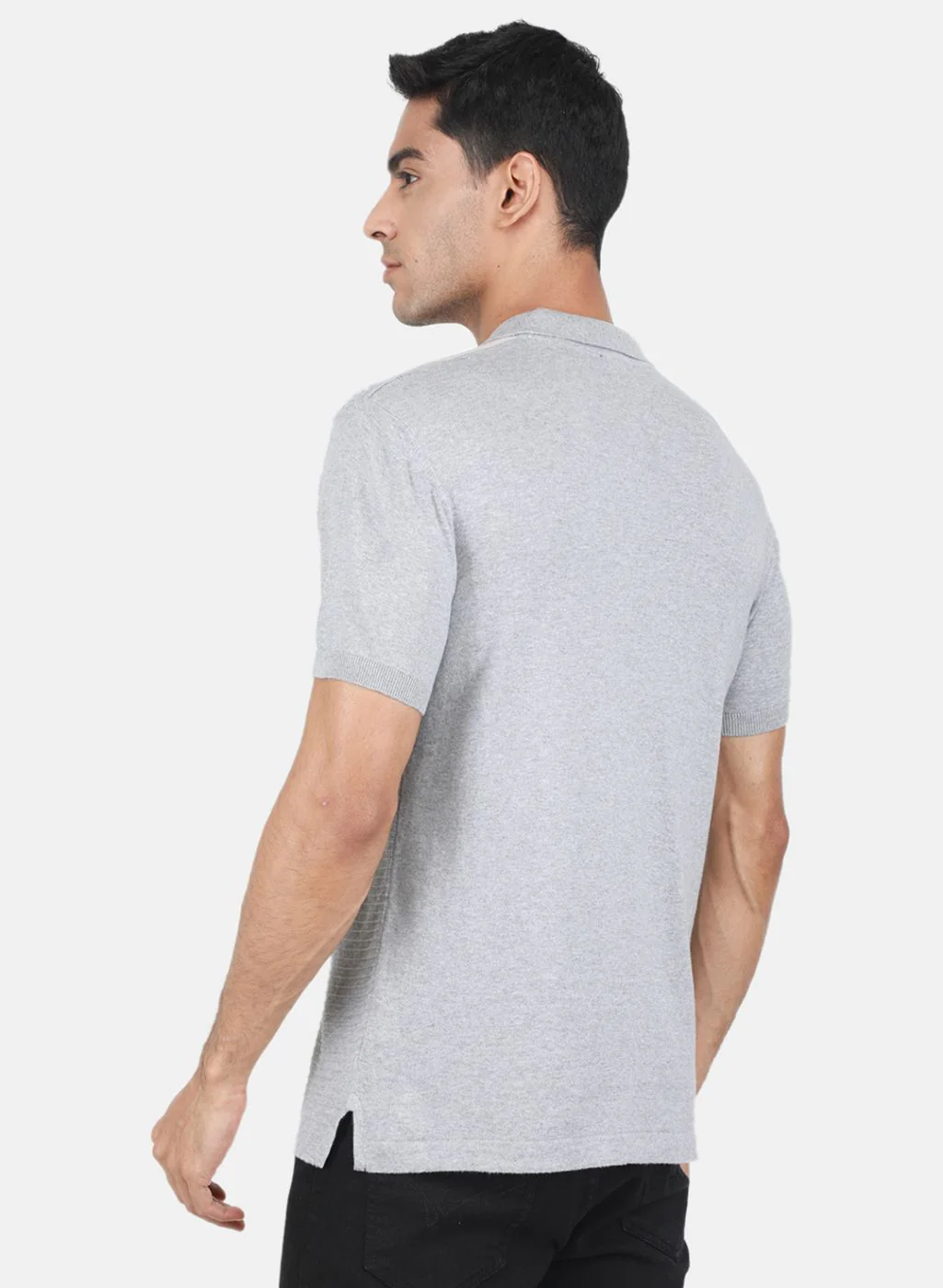 Men Grey Printed T-Shirt - Image 3