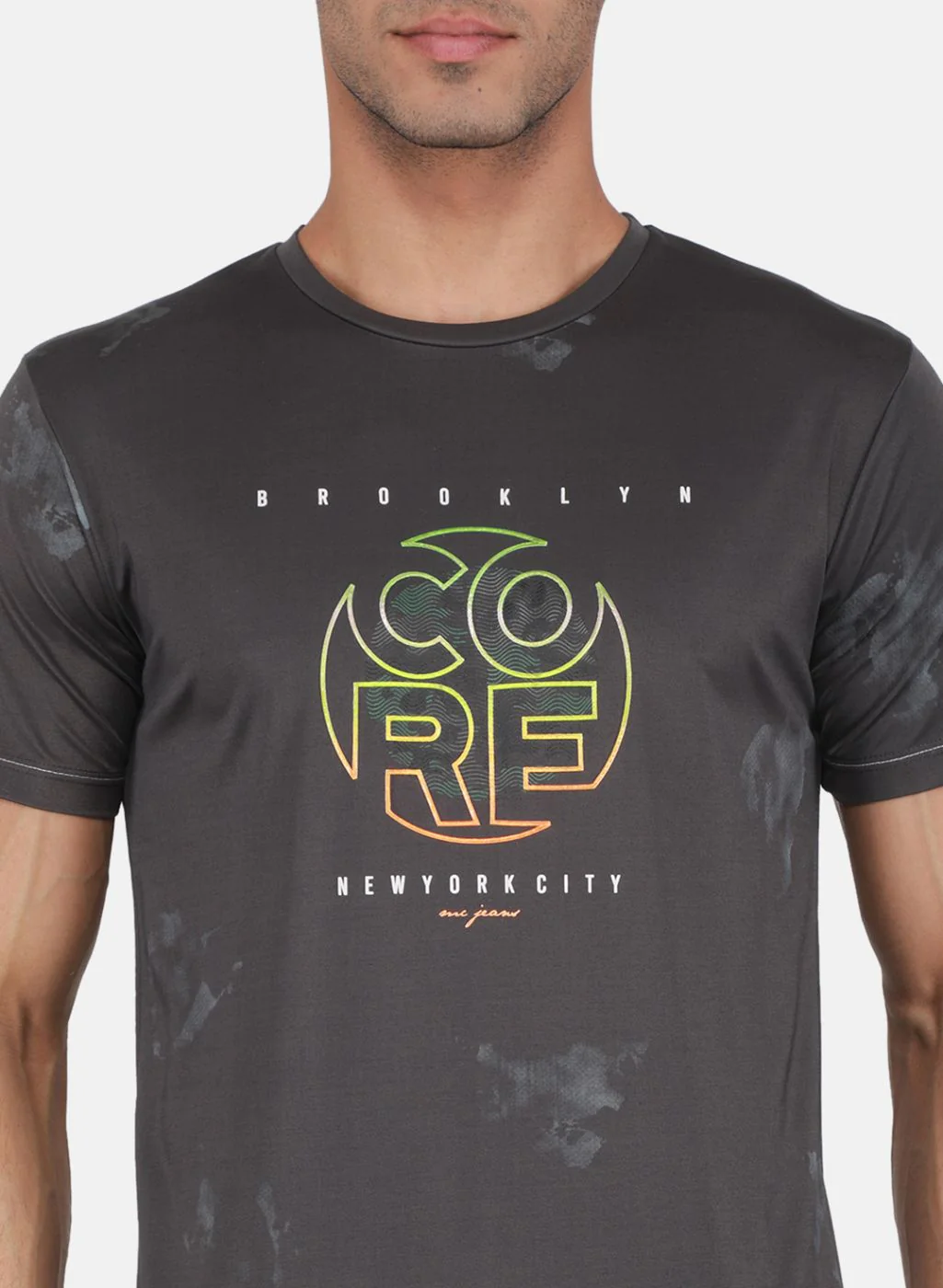 Men Grey Printed T-Shirt - Image 5