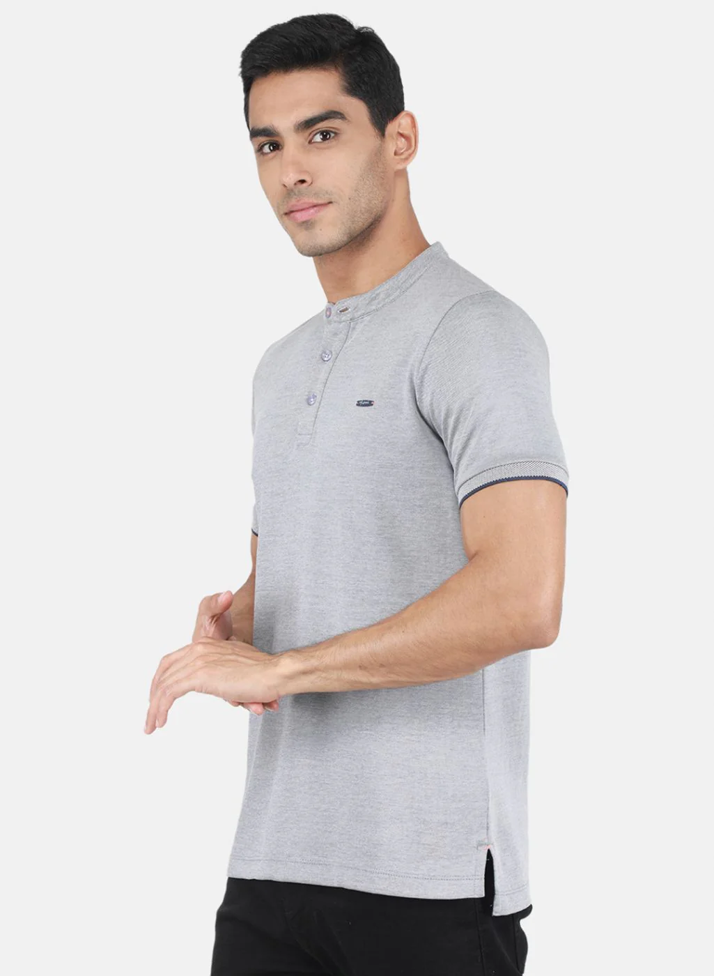 Men Grey Printed T-Shirt - Image 2