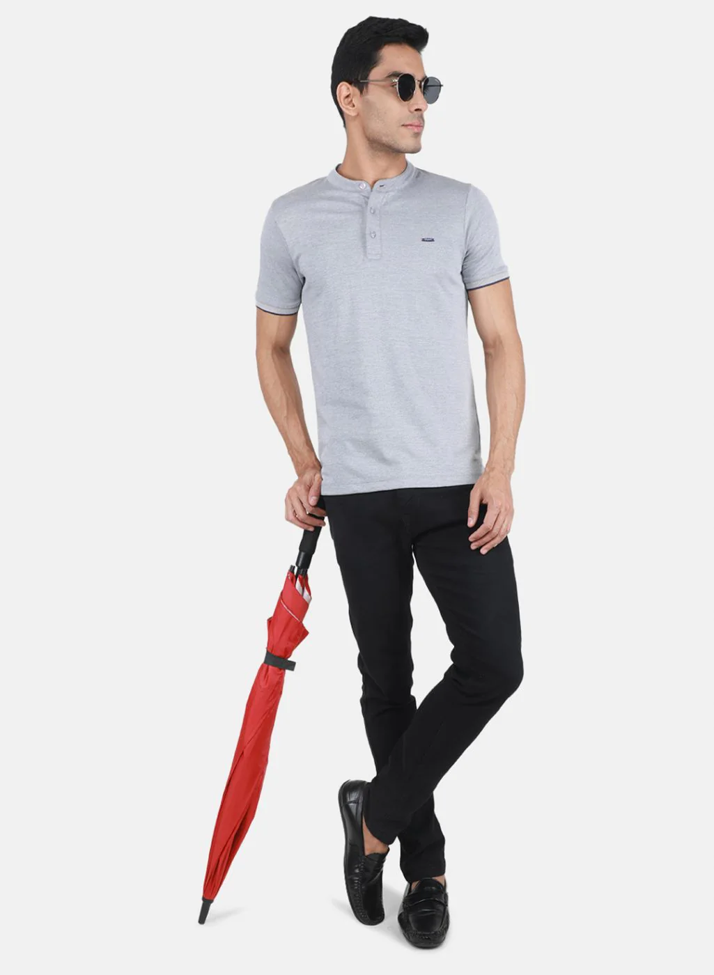 Men Grey Printed T-Shirt - Image 4