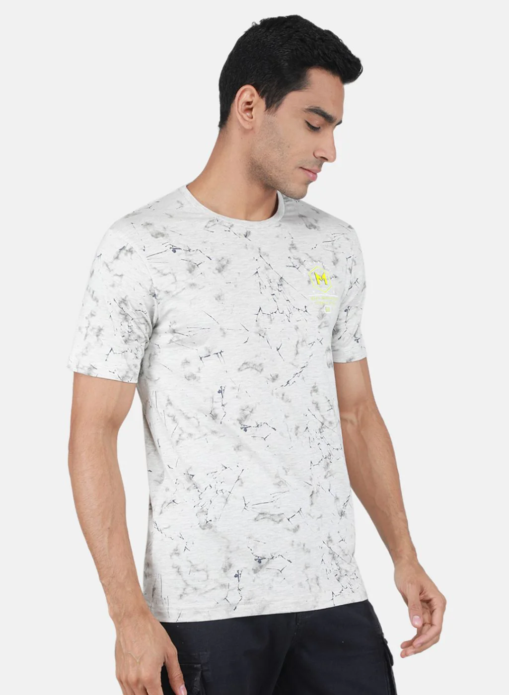 Men Grey Printed T-Shirt - Image 6