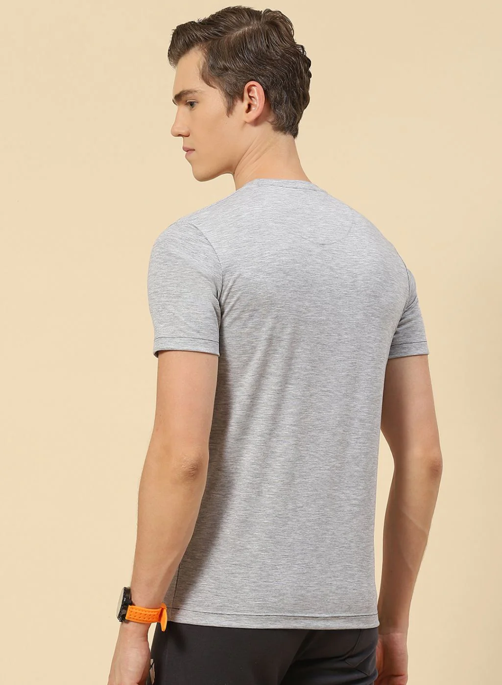 Men Grey Printed T-Shirt - Image 4