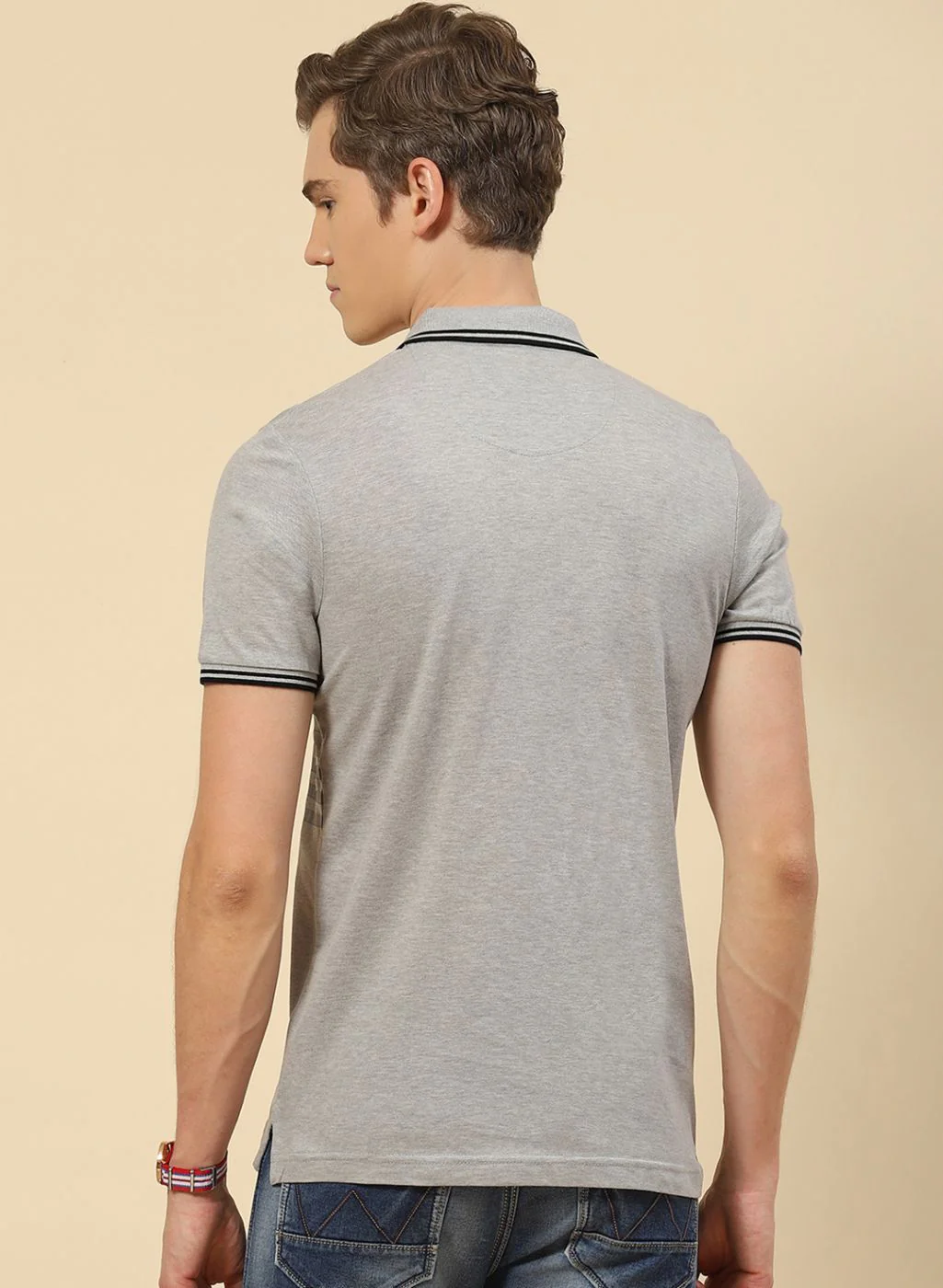 Men Grey Printed T-Shirt - Image 4