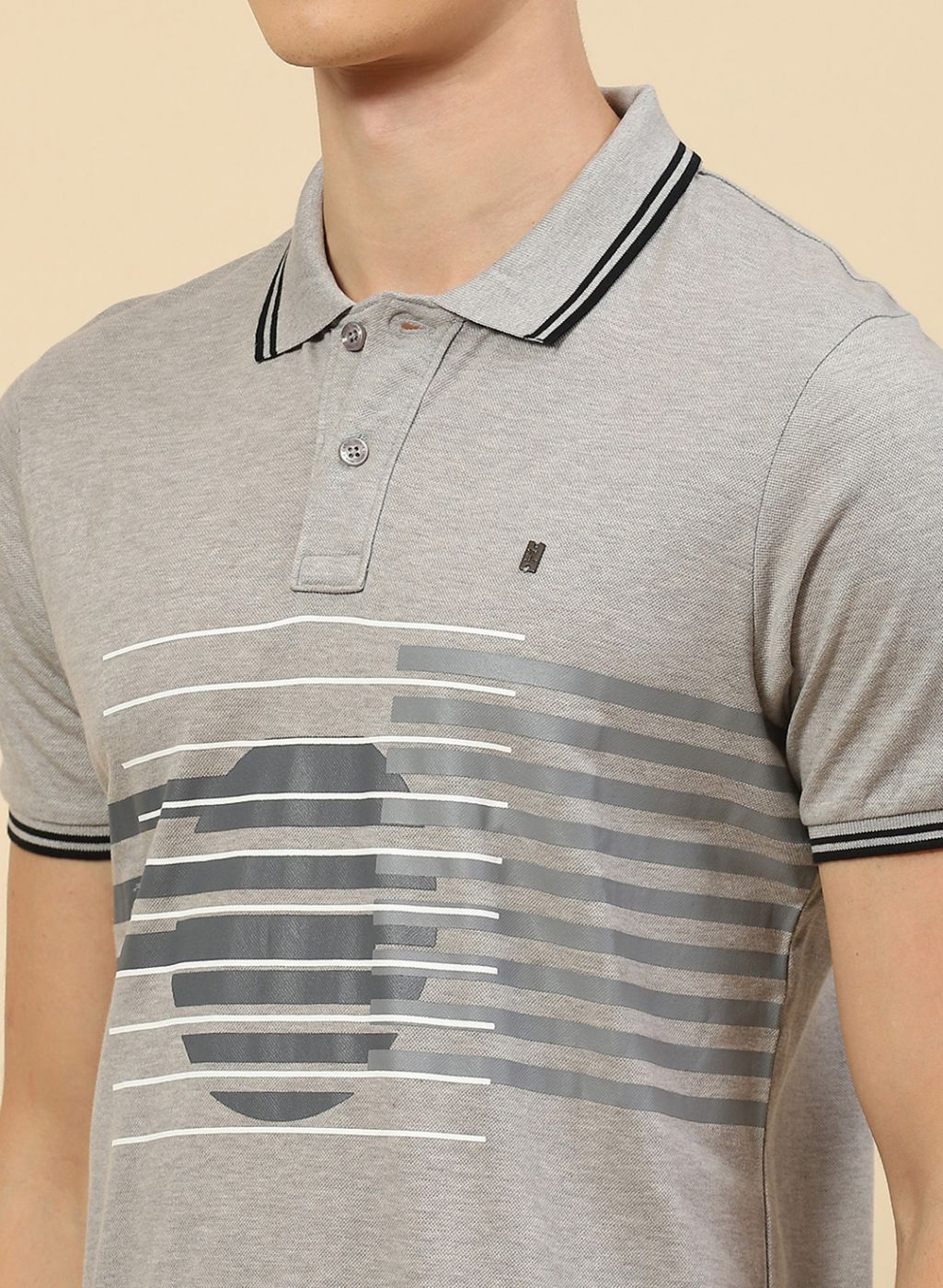 Men Grey Printed T-Shirt - Image 6