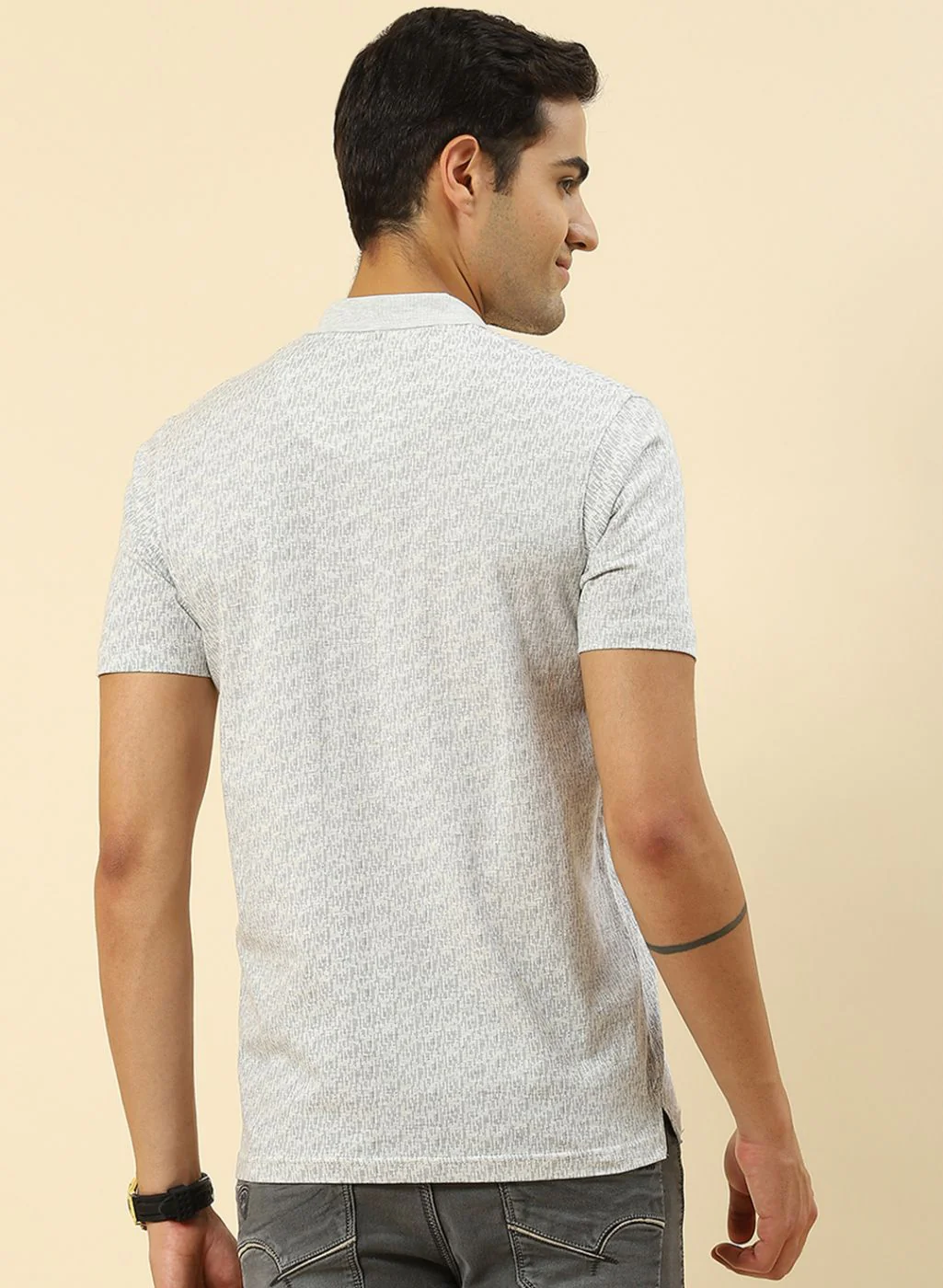 Men Grey Printed T-Shirt - Image 4