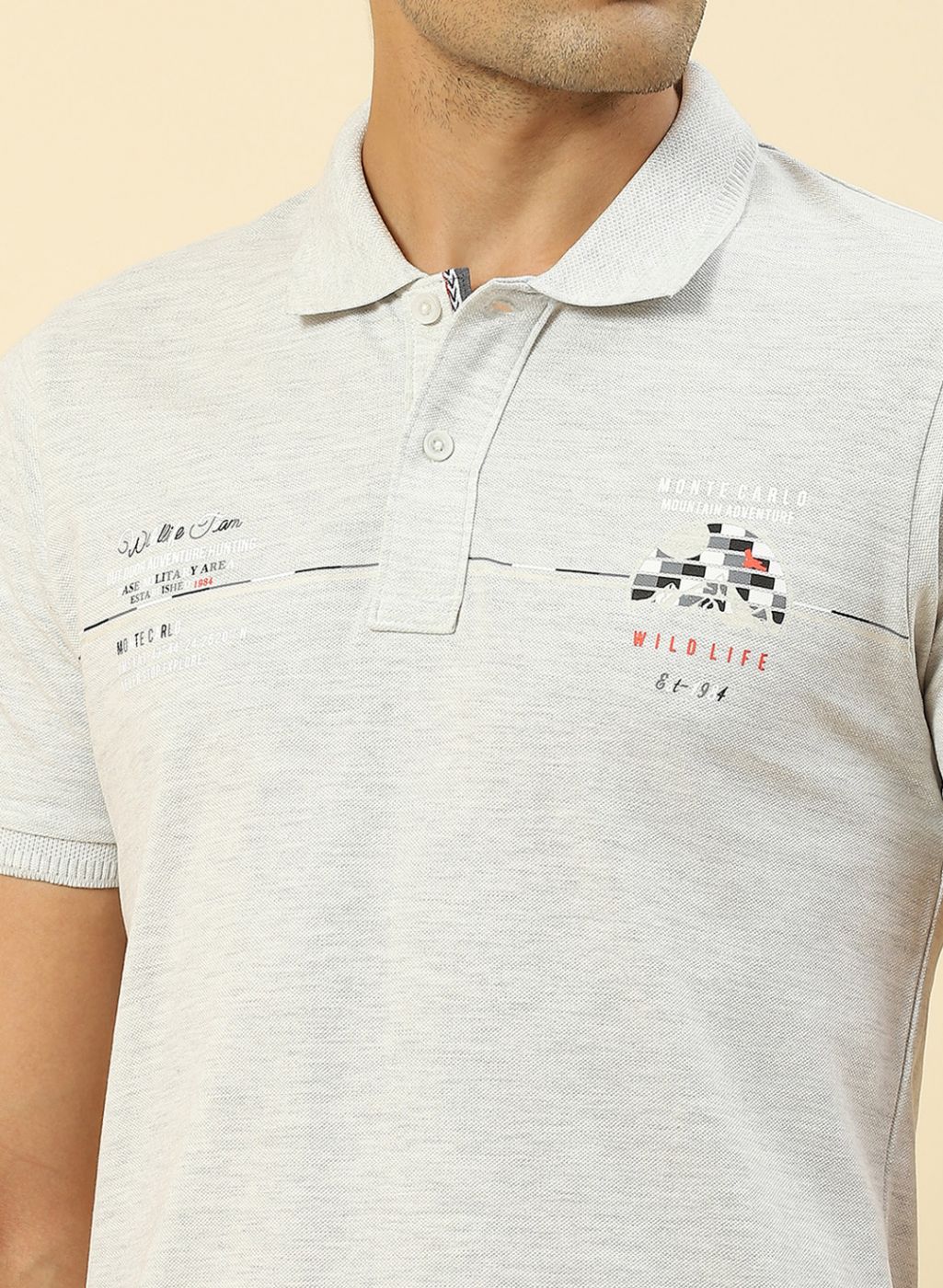Men Grey Printed T-Shirt - Image 6