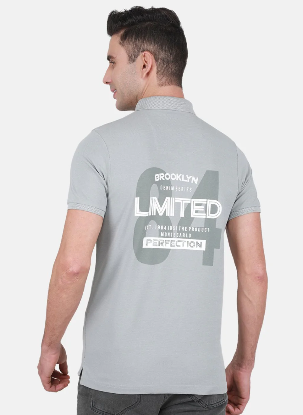 Men Grey Printed T-Shirt - Image 3