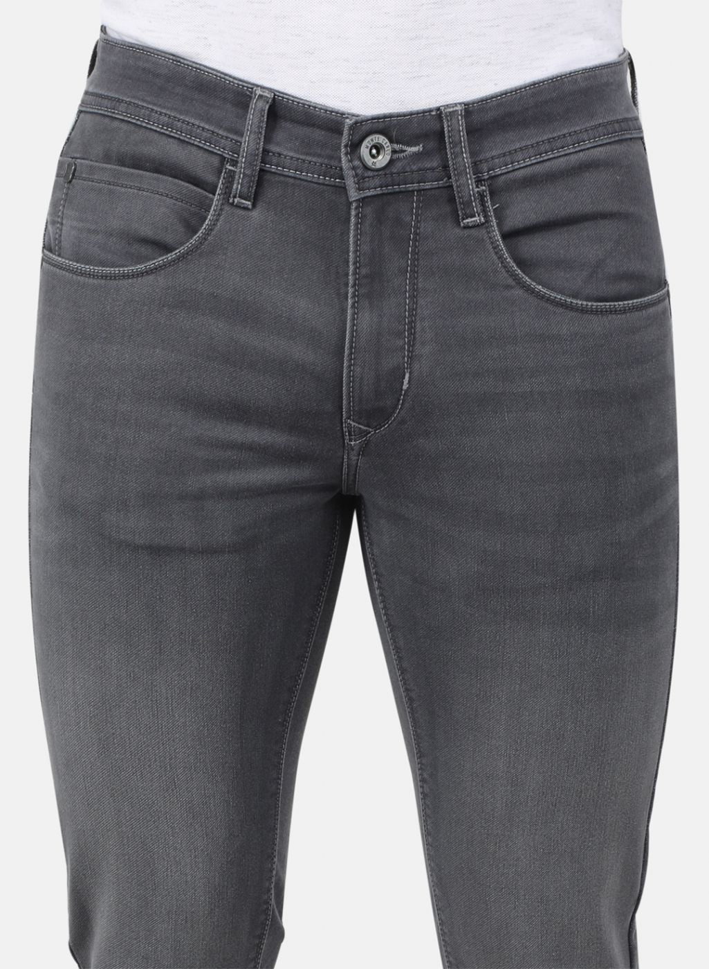 Men Grey Regular Fit Denim - Image 5