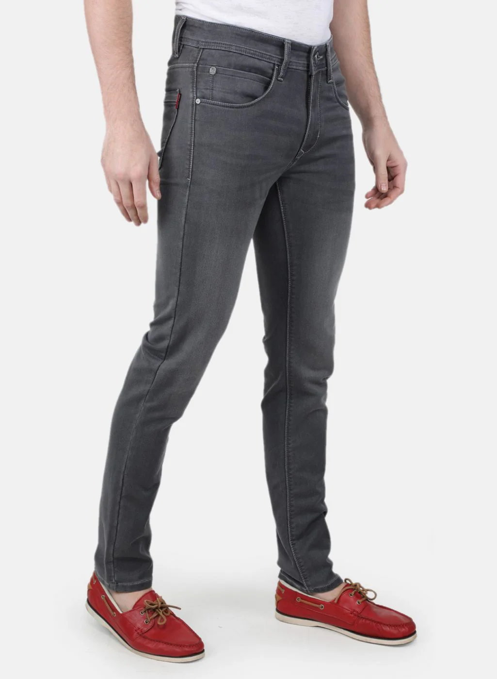 Men Grey Regular Fit Denim - Image 6