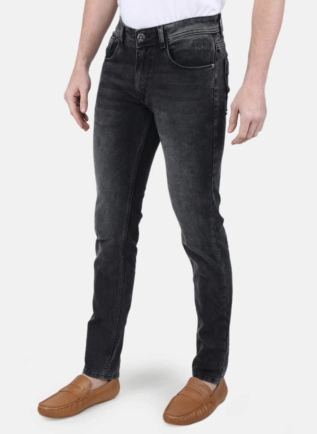 Men Grey Regular Fit Denim - Image 5