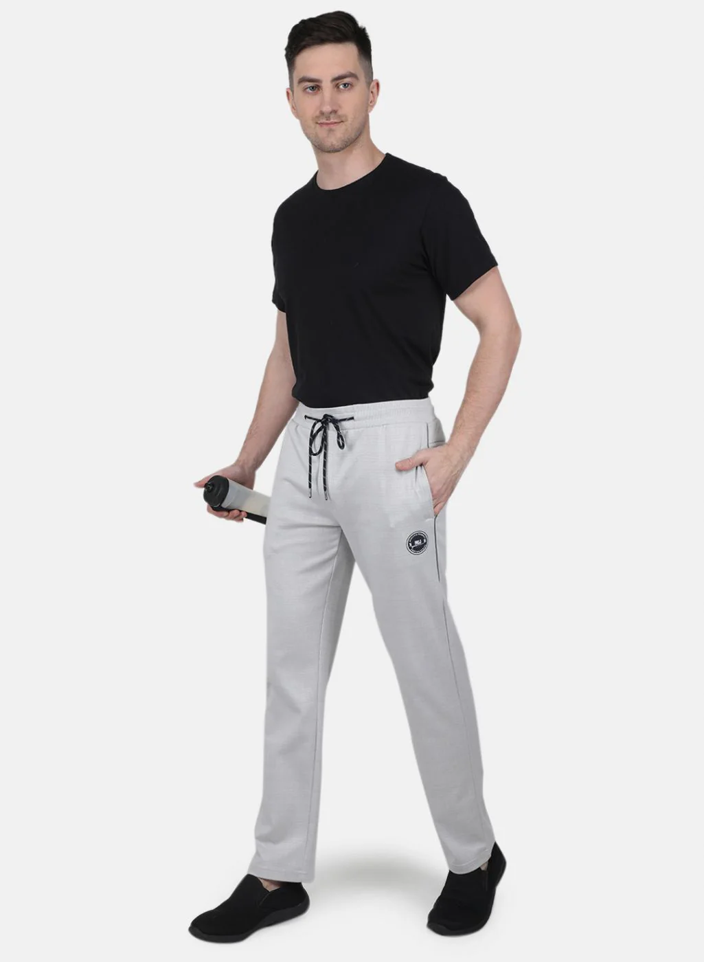 Men Grey Regular Fit Lower - Image 4