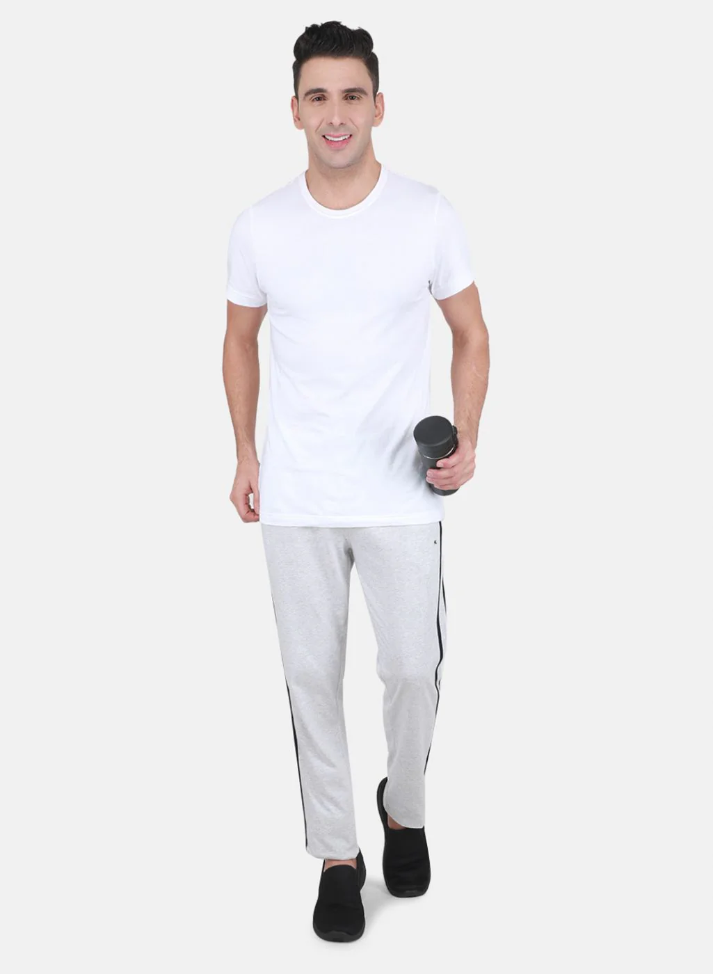 Men Grey Regular Fit Lower - Image 4