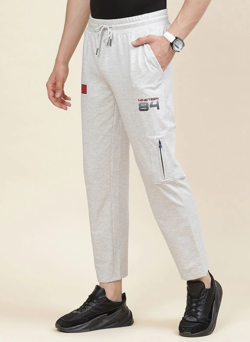 Men Grey Regular Fit Lower - Image 2