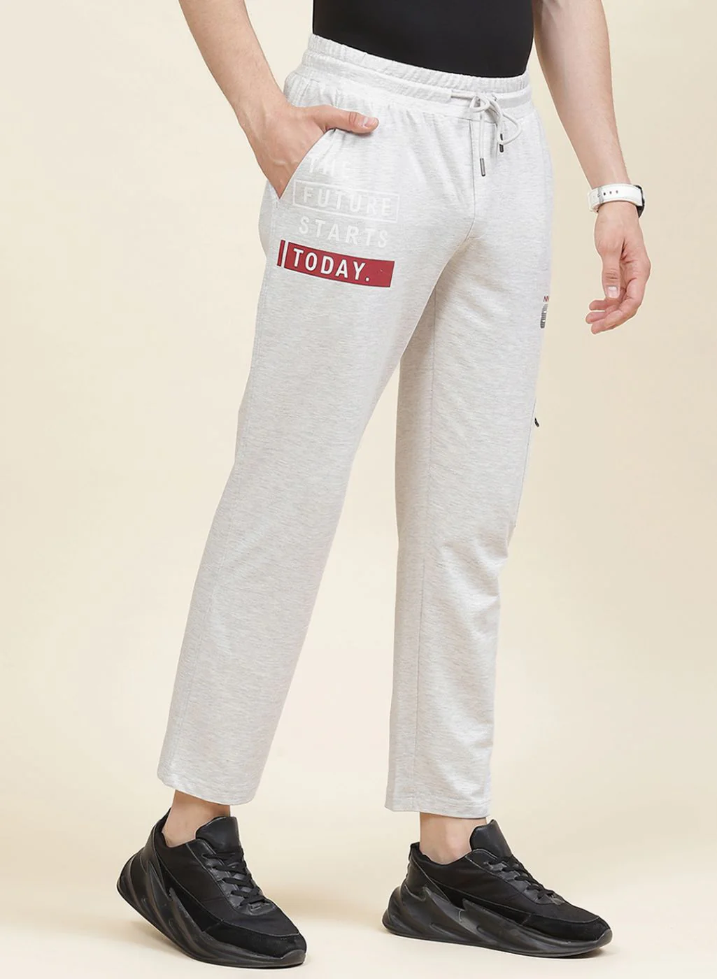 Men Grey Regular Fit Lower - Image 3