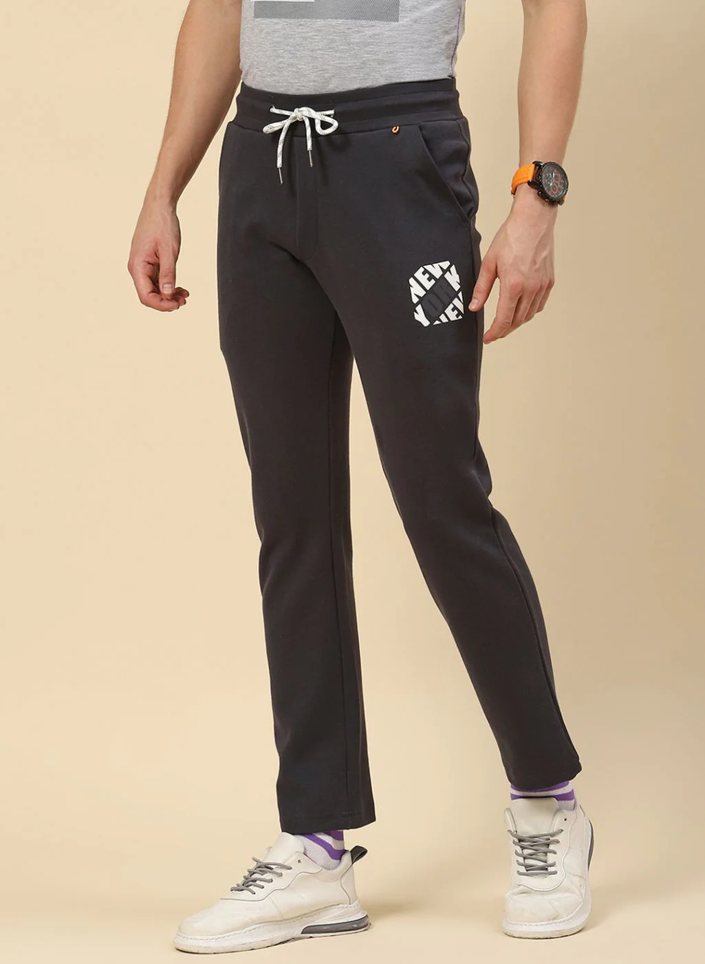 Men Grey Regular Fit Lower - Image 3