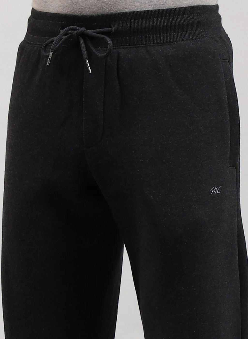 Men Grey Solid Cotton Blend Winter Lower - Image 6