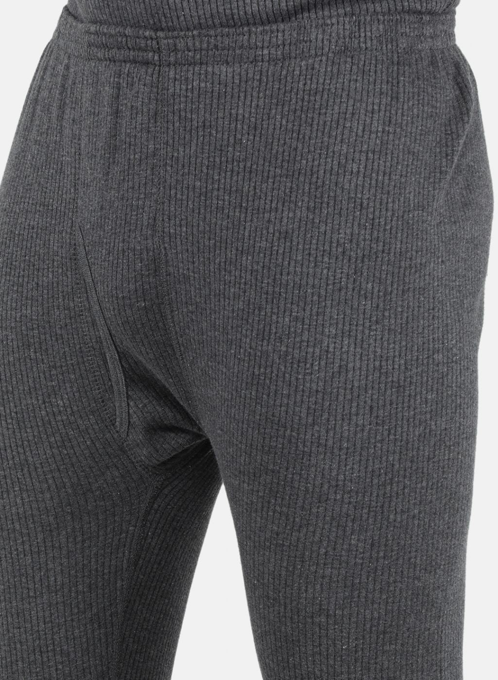 Men Grey Solid Thermal Lower - Image 5