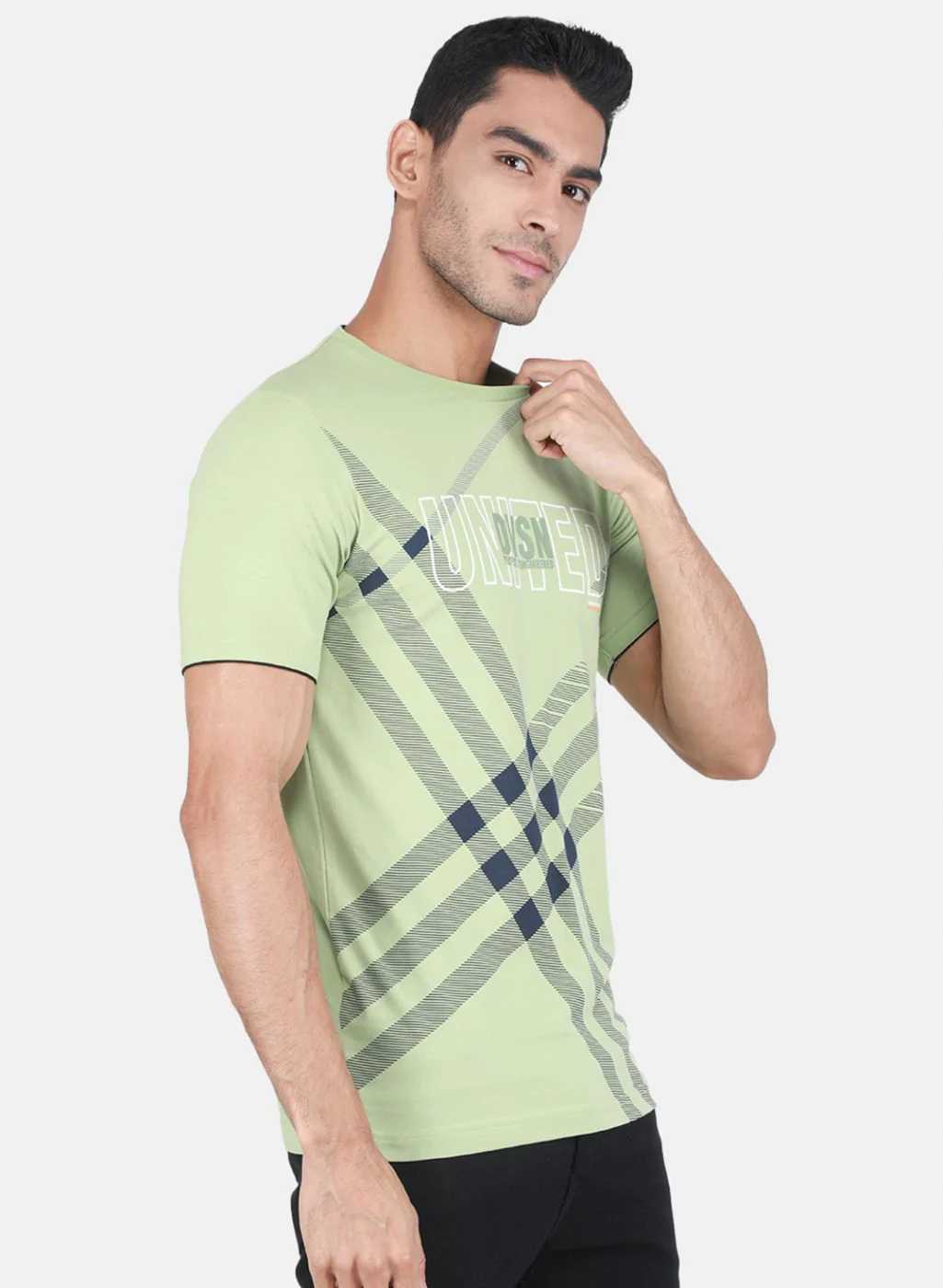 Men Light Green Printed T-Shirt - Image 6