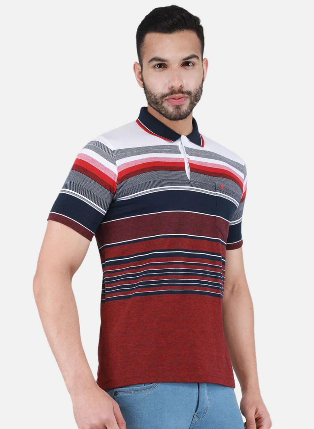 Men Maroon Printed T-Shirt - Image 6