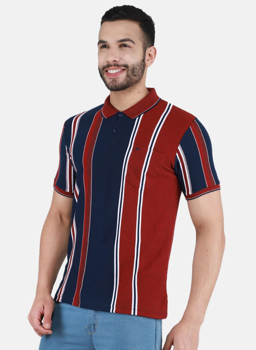 Men Maroon Printed T-Shirt - Image 2