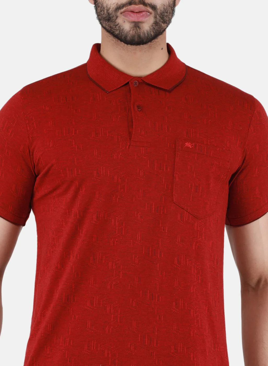 Men Maroon Printed T-Shirt - Image 5