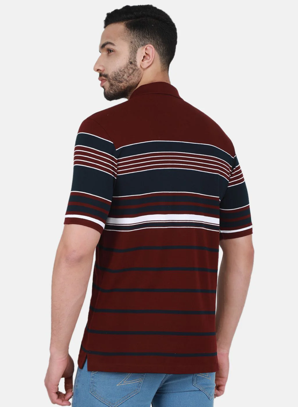 Men Maroon Printed T-Shirt - Image 3