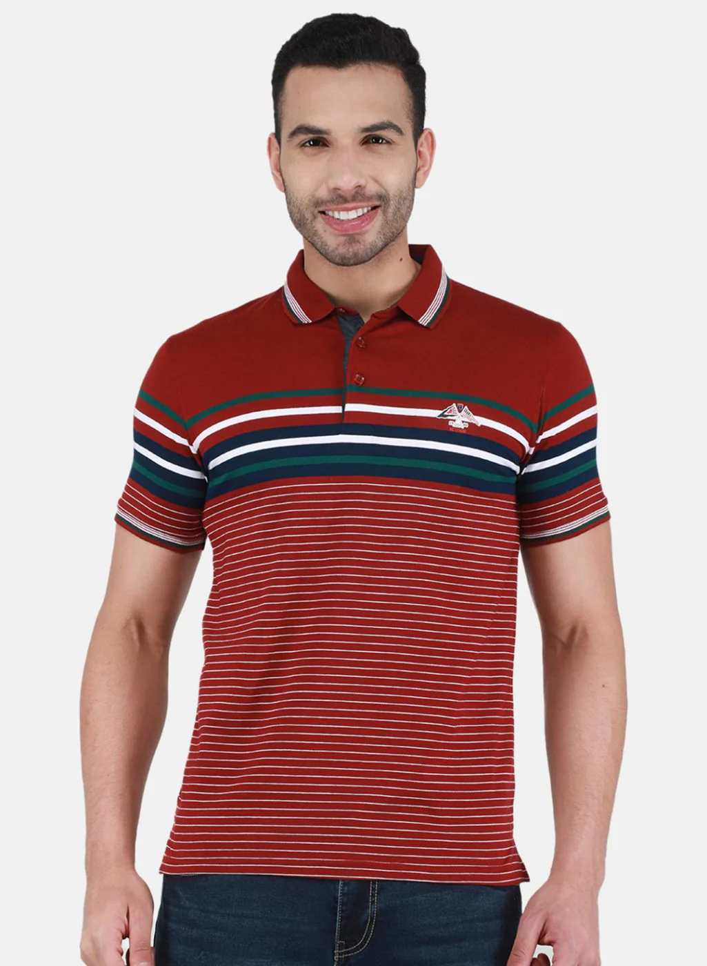 Men Maroon Printed T-Shirt